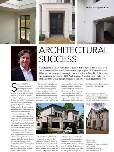 FPA architects feature in Live-Cheshire Magazine